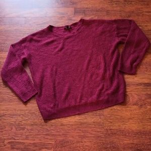 Raspberry sweater